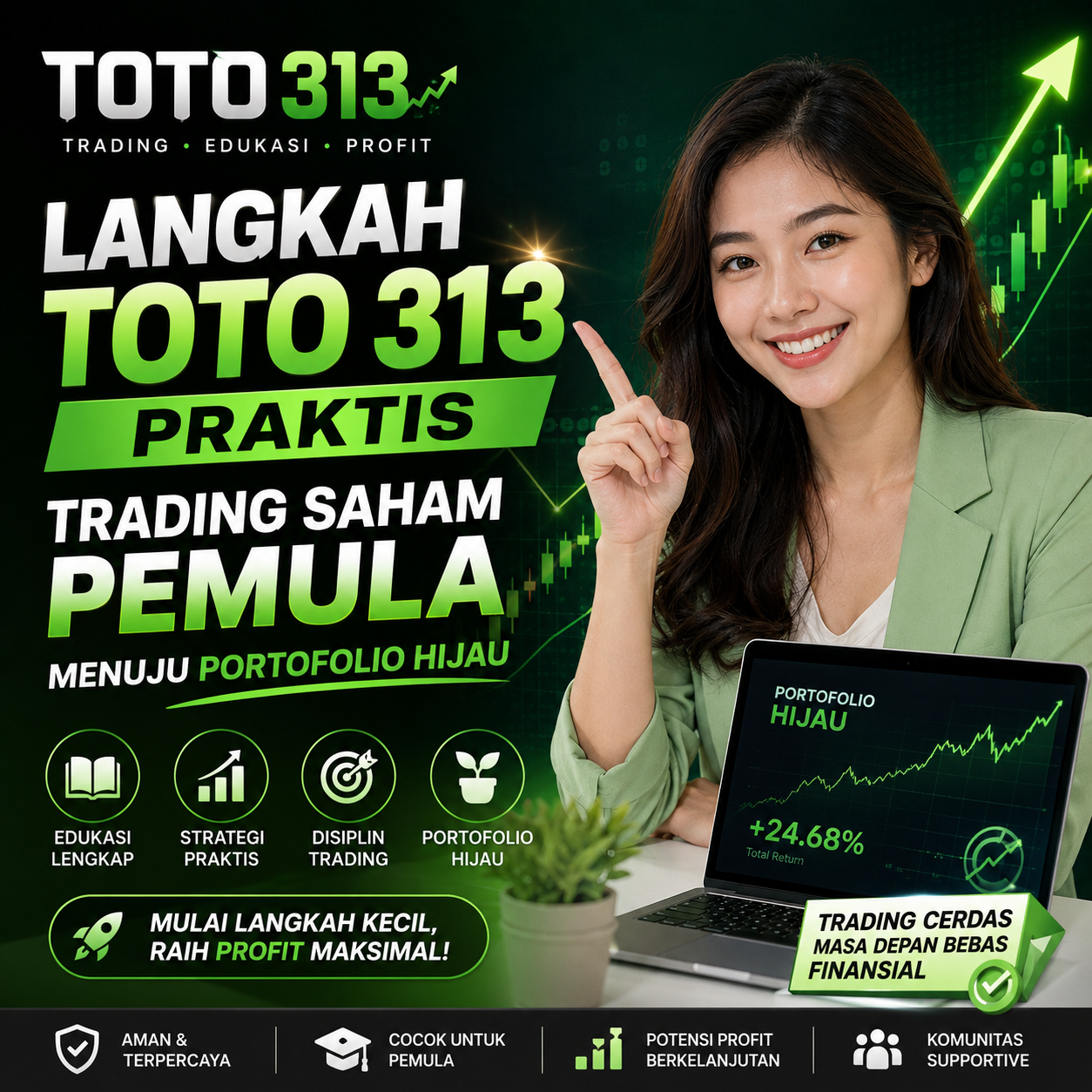 TOTO313: Langkah TOTO 313 Praktis Trading Saham Pemula Menuju Portofolio Hijau